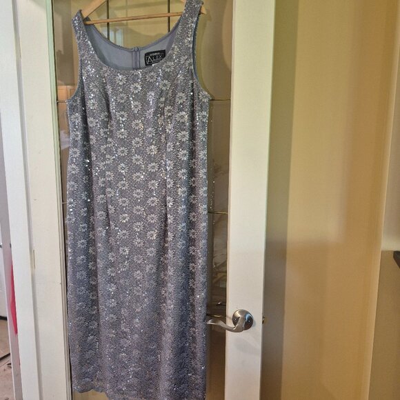 Alex Evenings Sleeveless Sequinced Dress - Picture 1 of 7